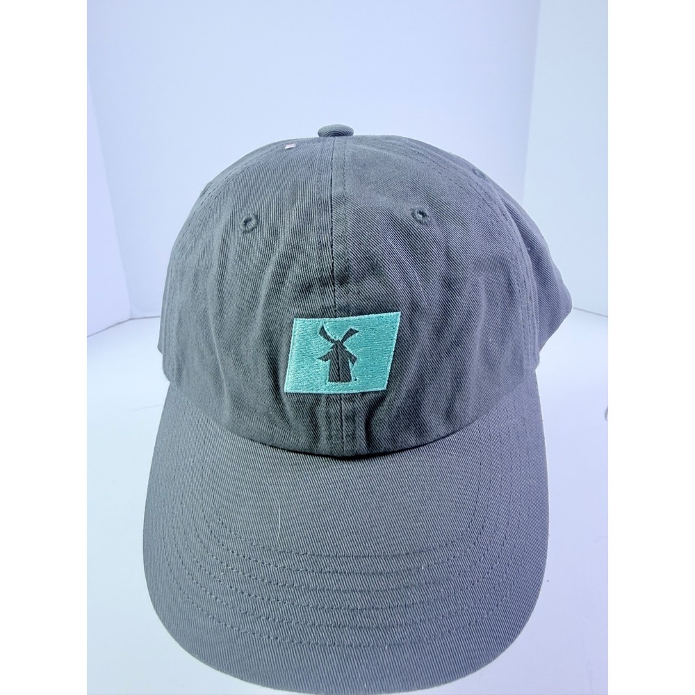 Dutch Bros Coffee Gray Dad Hat Cheers To The Wiseman Teal Windmill Logo Cap